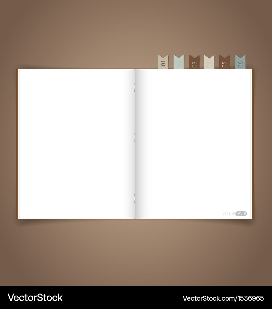 Notebook with reminder note eps10 Vector Image