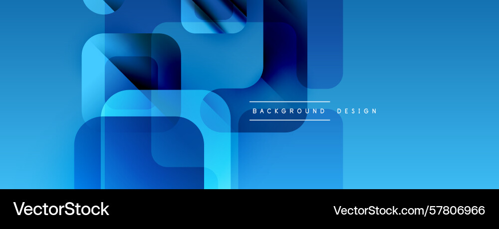 Abstract blue geometric shapes overlap creating Abstract blue geometric shapes overlap creating Vector Image