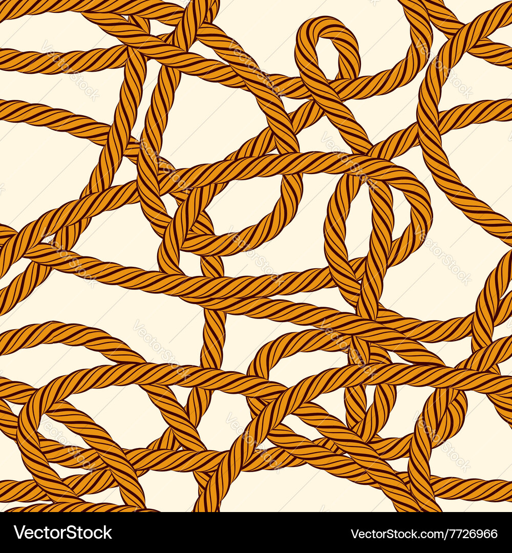 Tangled Rope Loop Pattern Vector Image