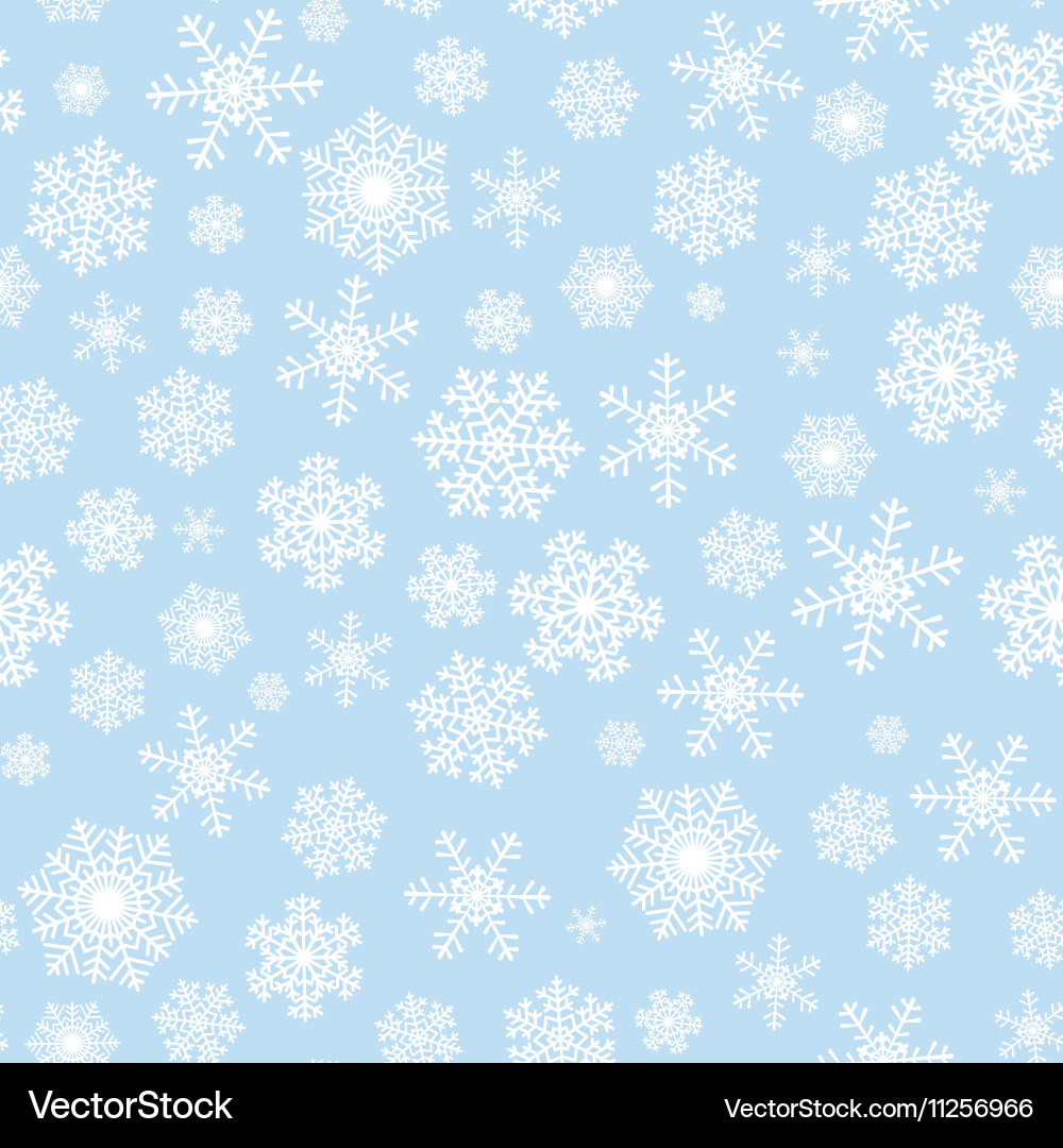 Winter Snowflake Pattern vector image