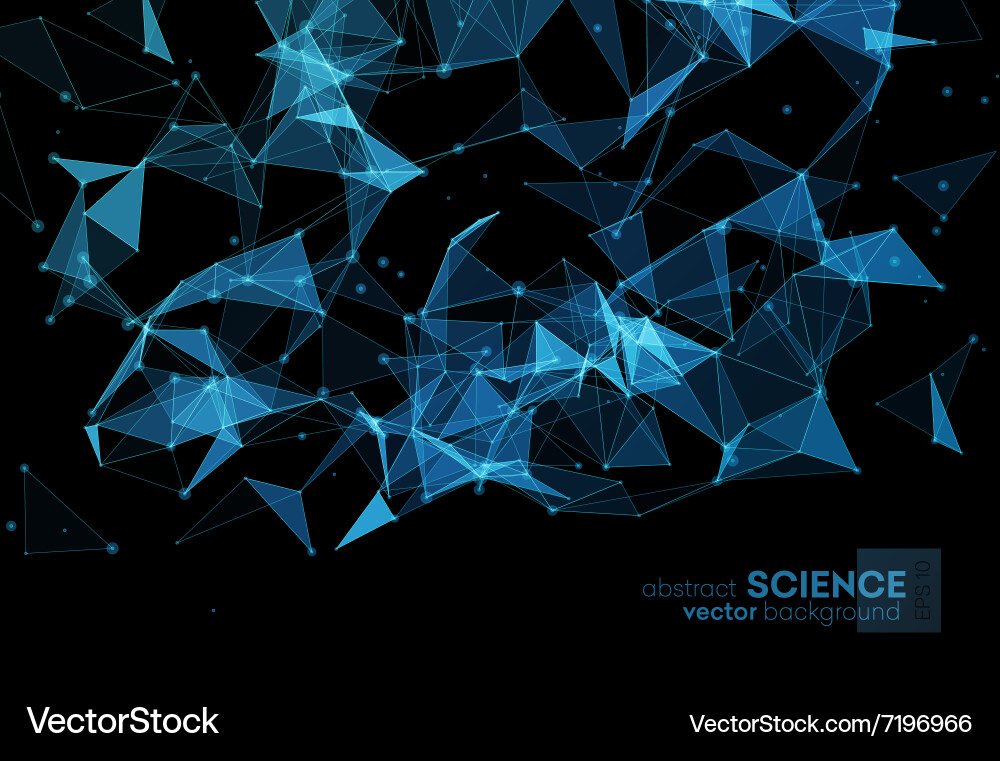 Wireframe mesh polygonal background Vector Image