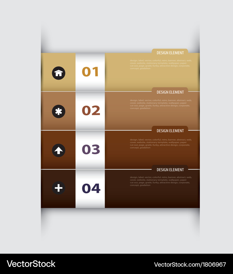 Index Page Template - White Background vector image