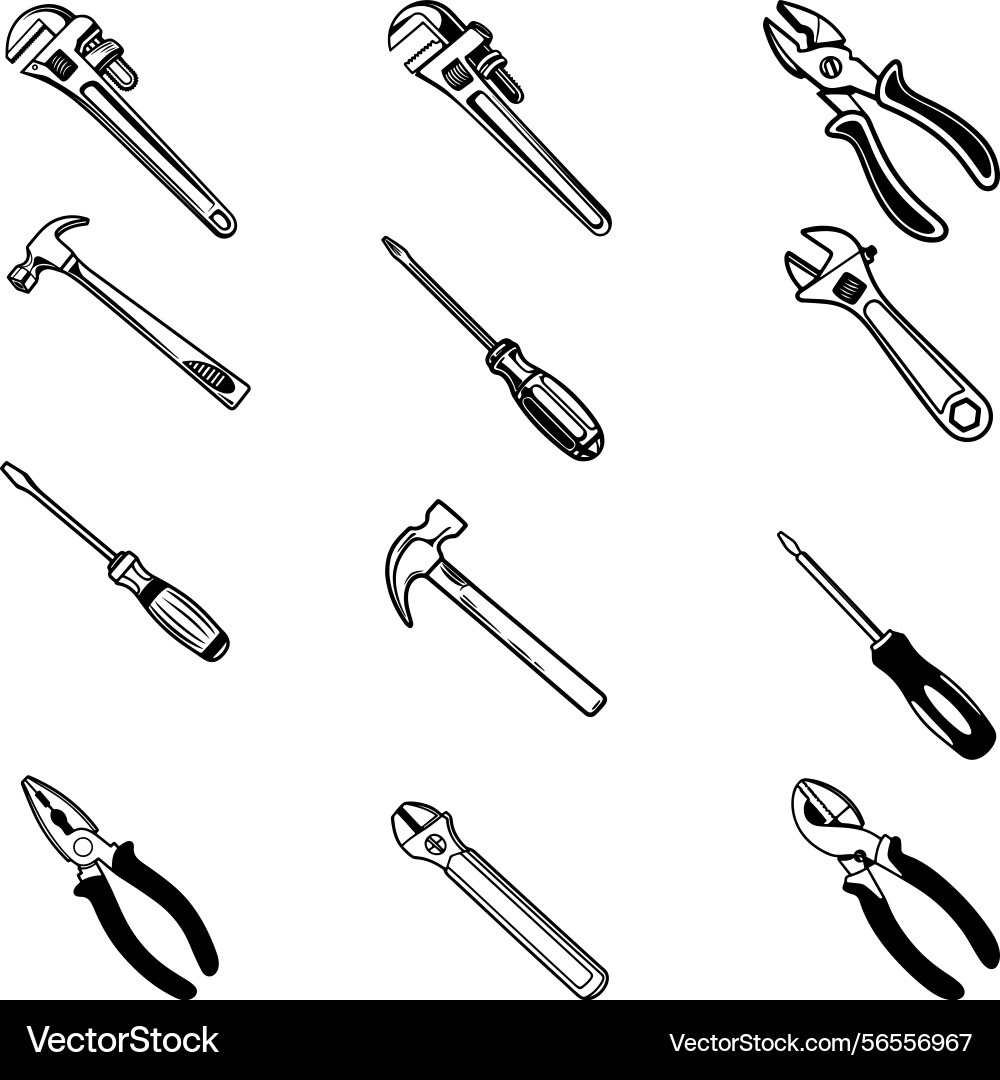 Tool set Vector Image