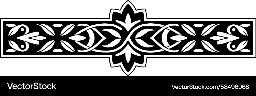 Celtic Knot Border - Intricate Pattern Vector Image