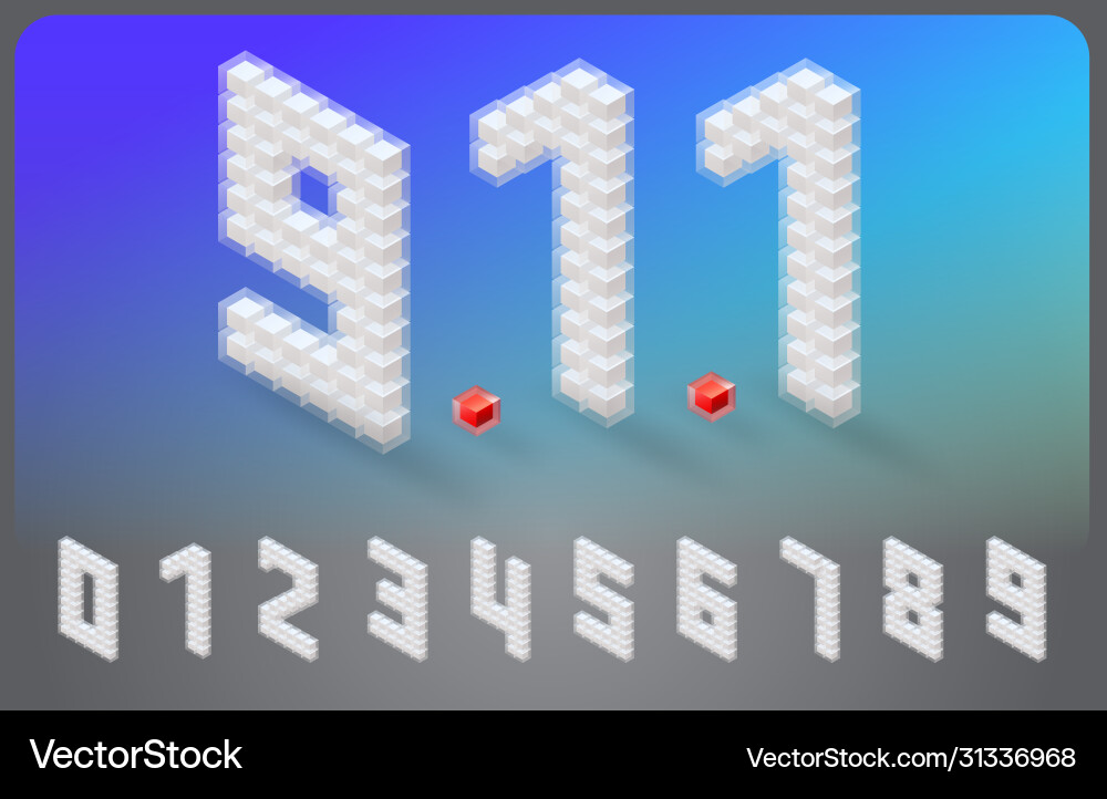 Isometric alphabet font cube design2 Isometric alphabet font cube design2 vector image