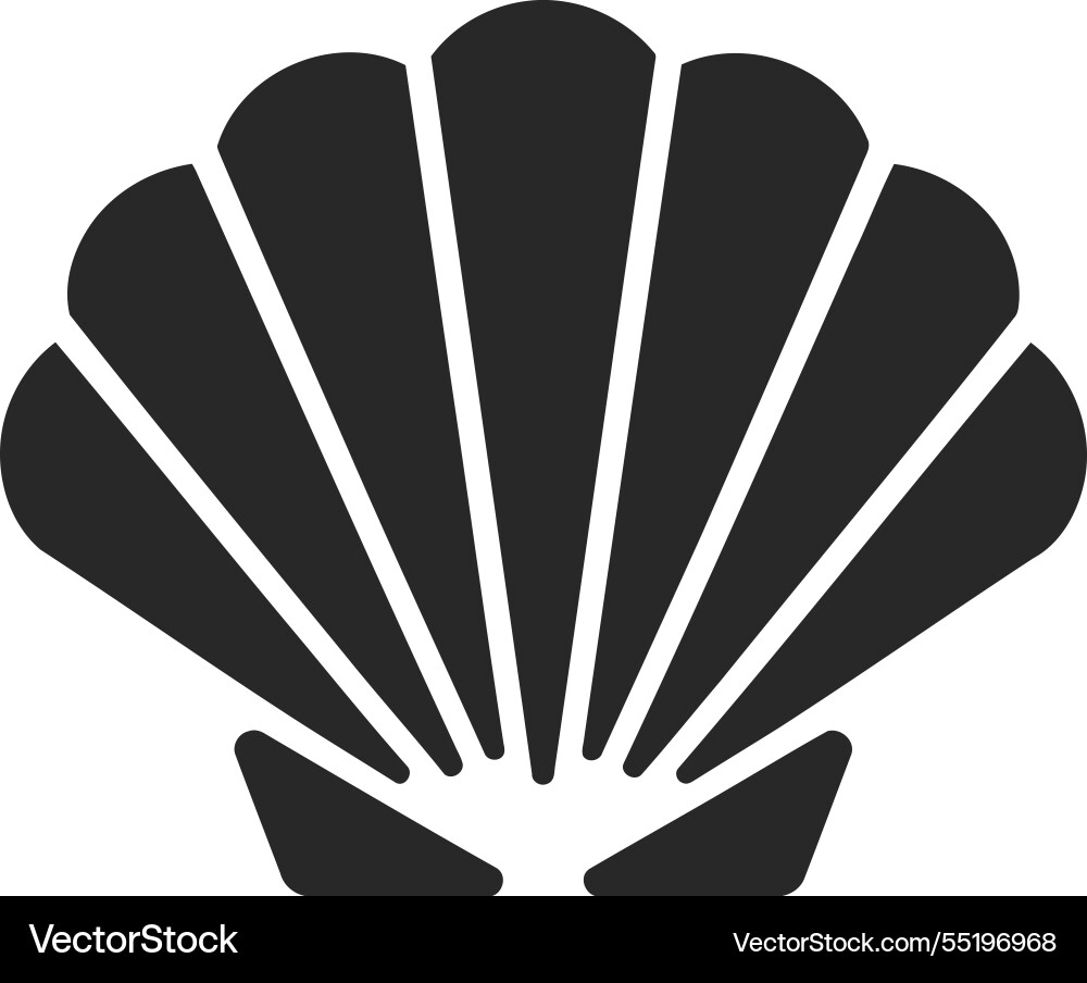 Minimal shell icon Vector Image