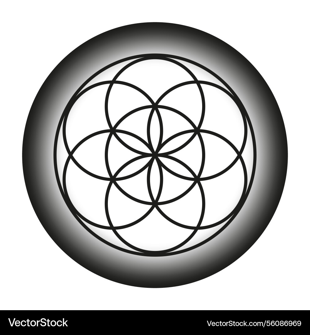 Geometric circle pattern abstract shape Geometric circle pattern abstract shape vector image