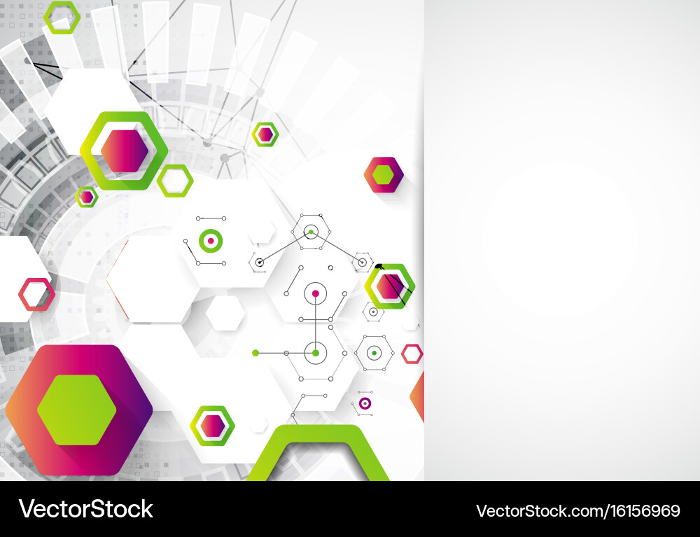 Modern Science Network Background vector image