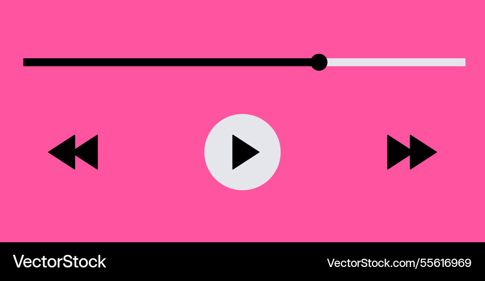 Template video player for web and mobile apps Template video player for web and mobile apps vector image