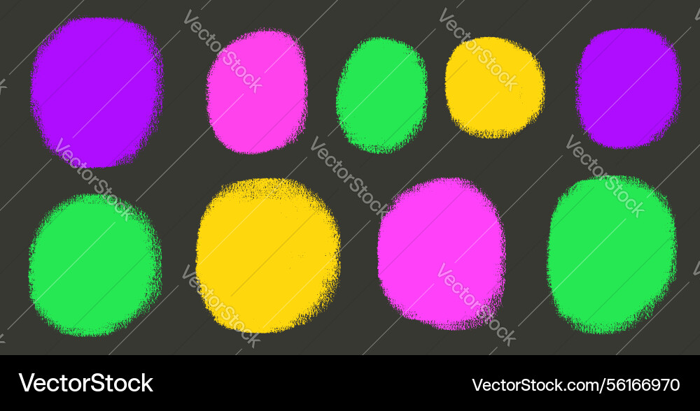 Circle blobs colorful callout set polka dots Circle blobs colorful callout set polka dots vector image