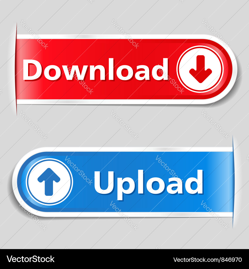 Download and Upload Icons vector image