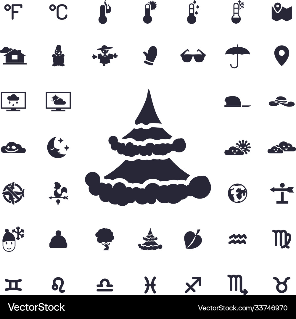 Fir tree icon Vector Image