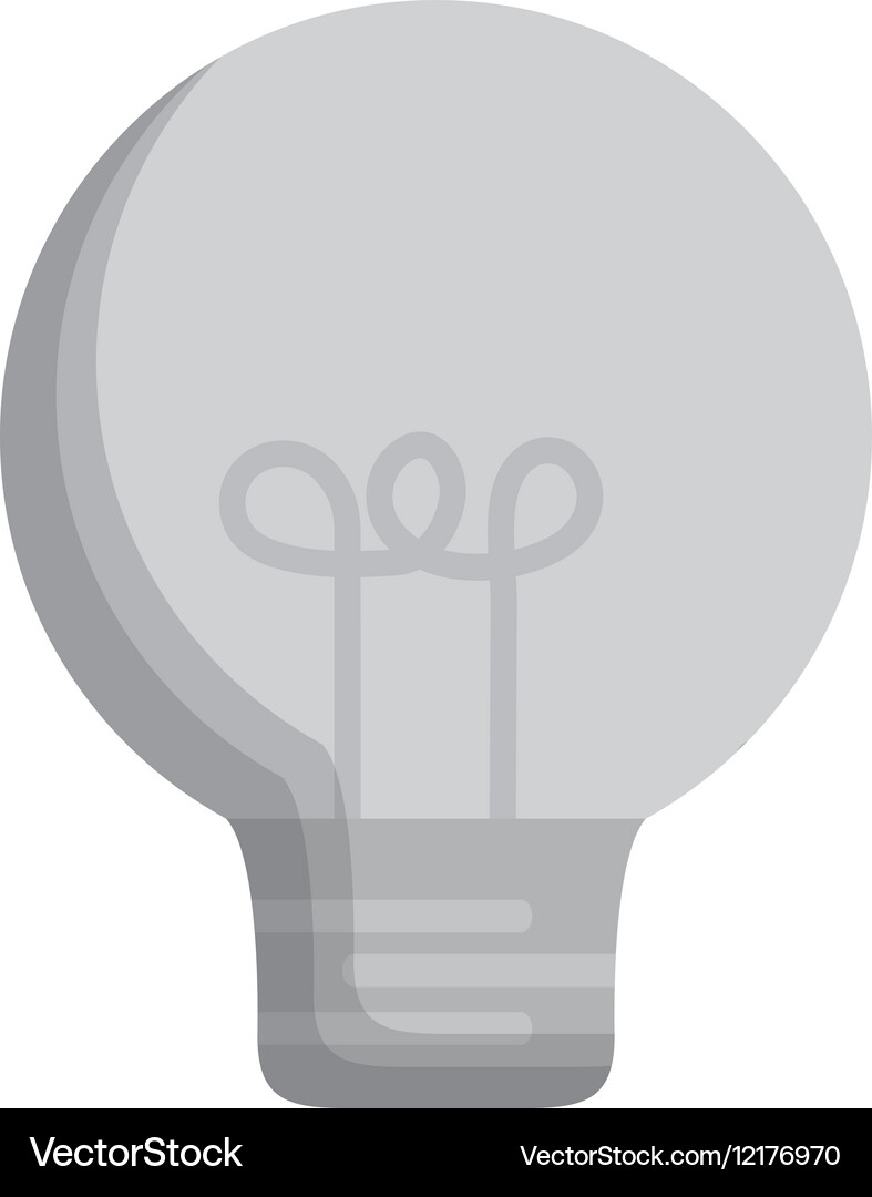 Regular lightbulb icon image Vector Image