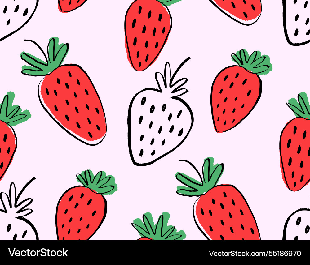 Seamless pattern background with cute simple hand Seamless pattern background with cute simple hand vector image