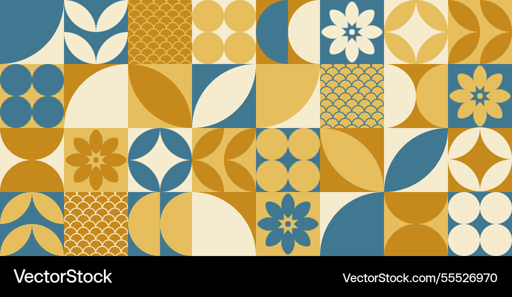 Seamless tile pattern with abstract shapes Seamless tile pattern with abstract shapes vector image