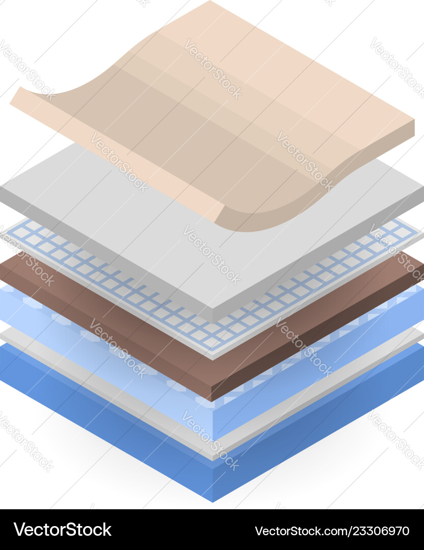 Sofa layer icon isometric style Sofa layer icon isometric style vector image