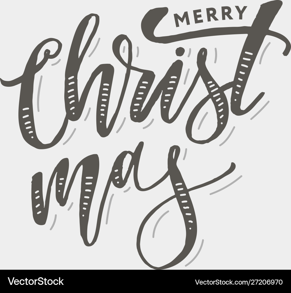 Weihnachtsbrief Kalligraphie Pinsel Text Weihnachtsbrief Kalligraphie Pinsel Text vektorbild