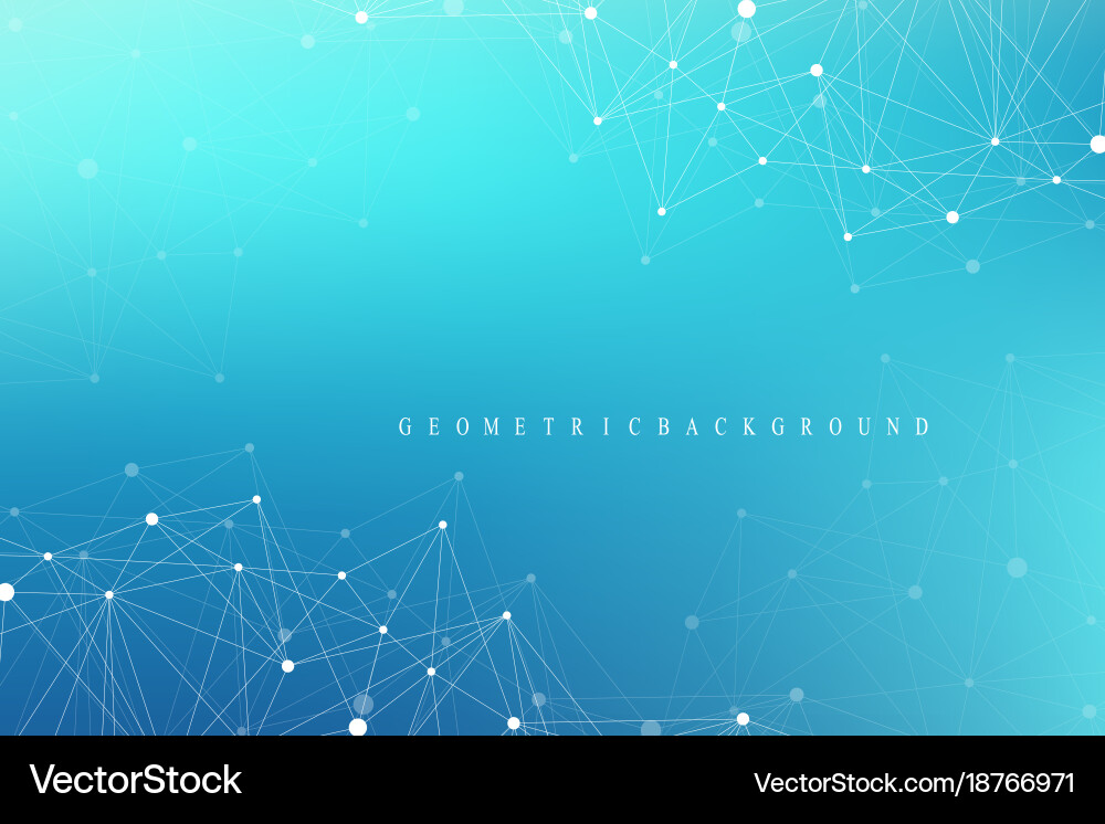 Big data complex graphic abstract background vector image
