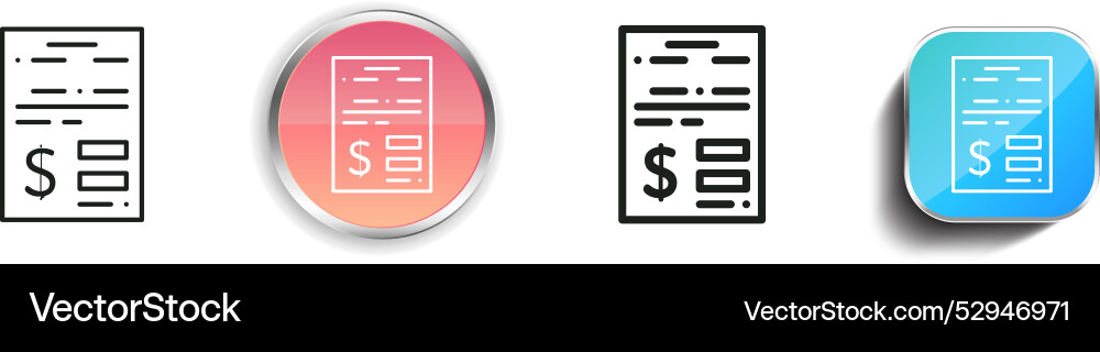 Contract icon thin linear regular and button Contract icon thin linear regular and button vector image