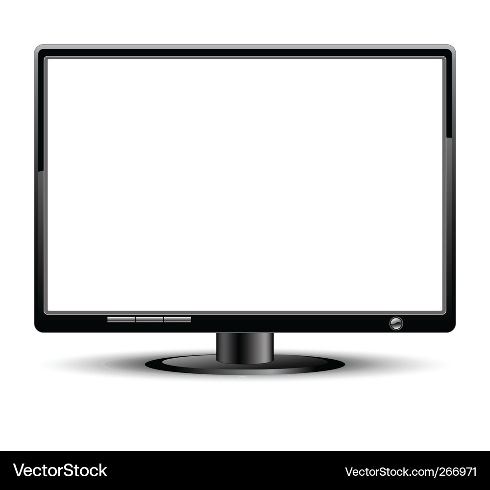 LCD Display Panel Vector Image