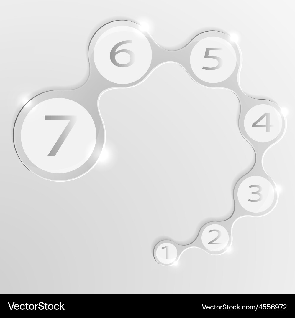 Element of infographics round islets for text vector image