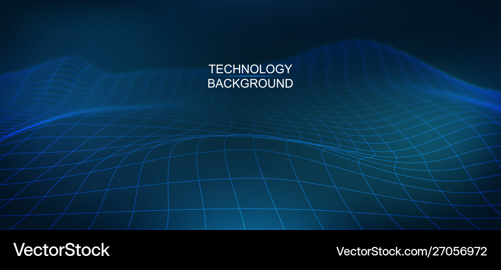 Futuristic Data Network Background Vector Image