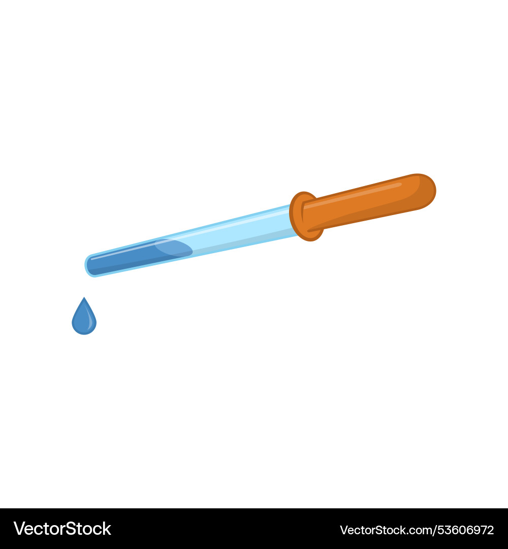 Pipette simple icon dropper in style Pipette simple icon dropper in style vector image