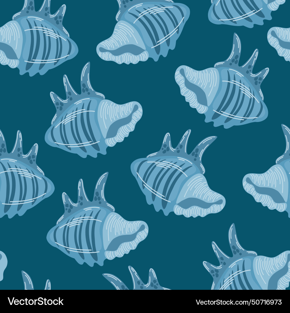 1643 shells pattern Vector Image