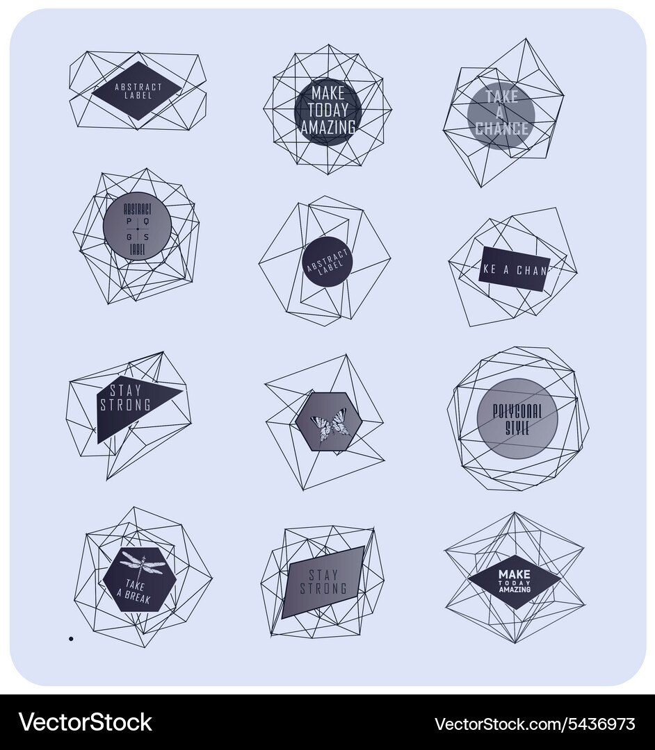 Abstract triangles design Vector Image