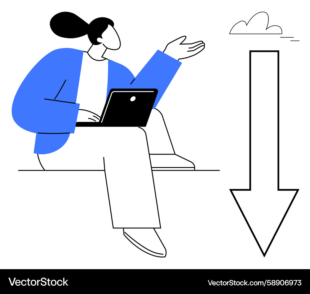 Cloud Computing Data Transfer Vector Image
