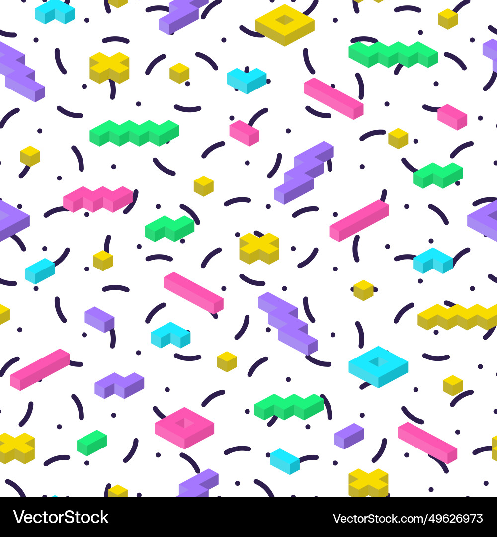 Seamless colorful abstract pattern Seamless colorful abstract pattern vector image