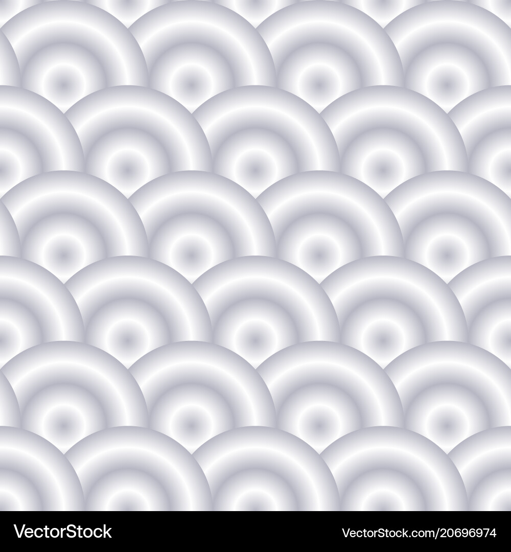 Rounded Shape Seamless Pattern vector image