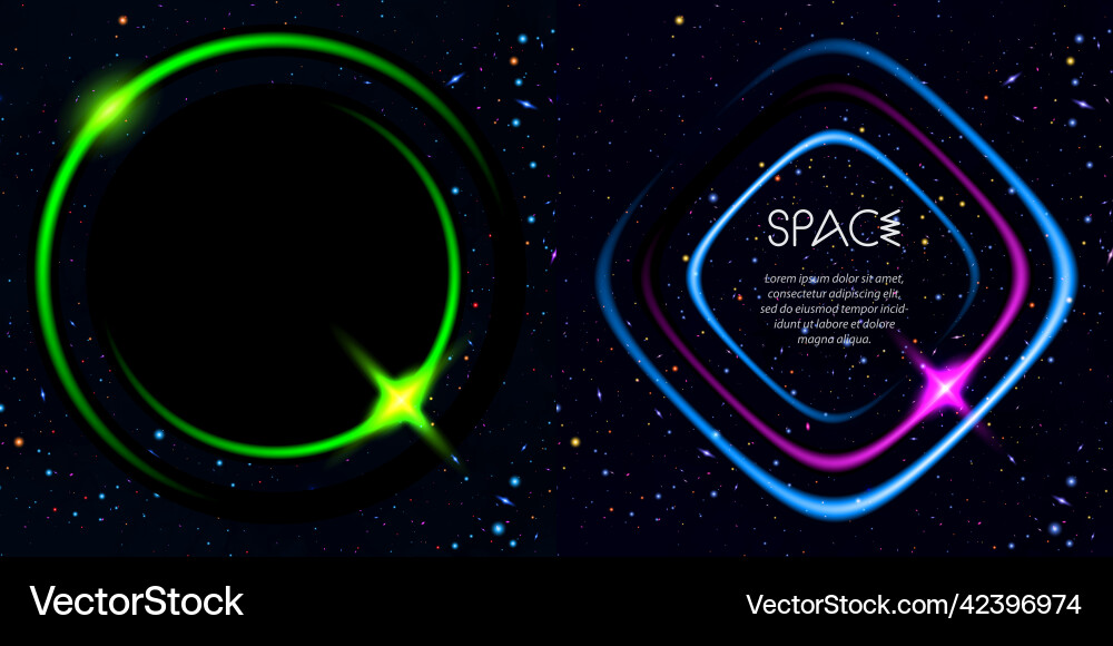 Set of abstract background with luminous swirling Set of abstract background with luminous swirling vector image