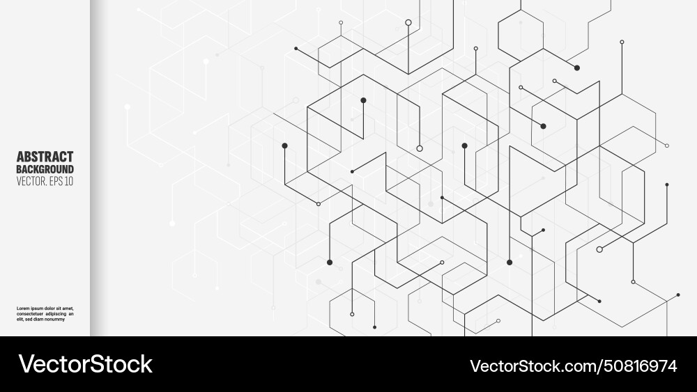Tech background network connect line pattern Tech background network connect line pattern Vector Image