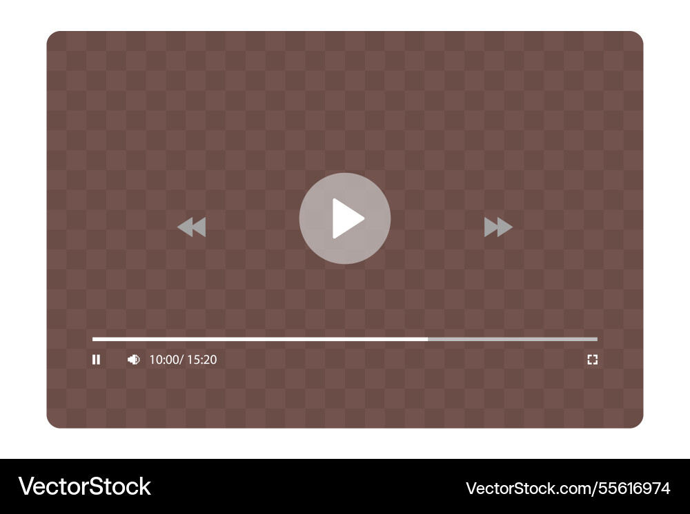 Template video player for web and mobile apps Template video player for web and mobile apps vector image