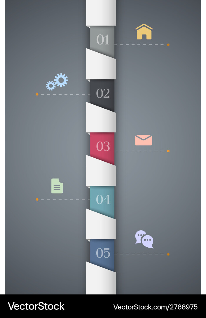 Modern Vertical Web Template Vector Image