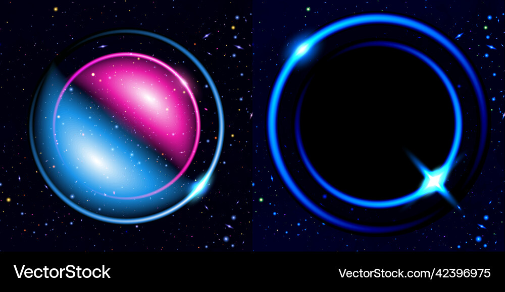 Set of abstract background with luminous swirling Set of abstract background with luminous swirling vector image