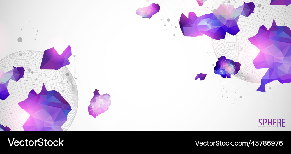 Abstract sphere background with plexus effect 3d Abstract sphere background with plexus effect 3d vector image