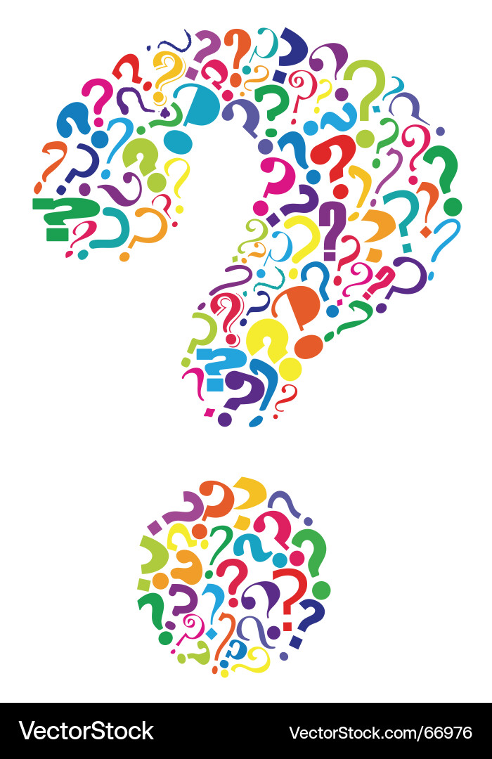 Question Marks - Abstract Concept Vector Image