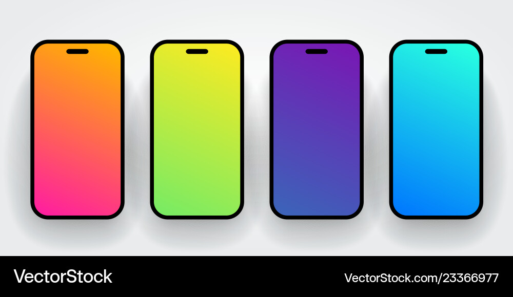 Colorful Smartphone Backgrounds vector image