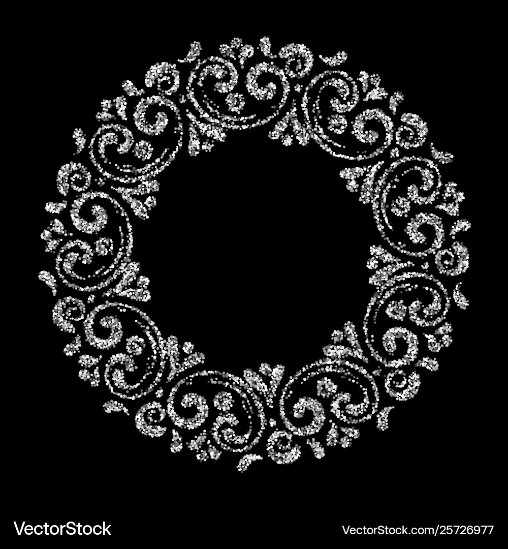 Elegant hand drawn retro floral frame Elegant hand drawn retro floral frame vector image