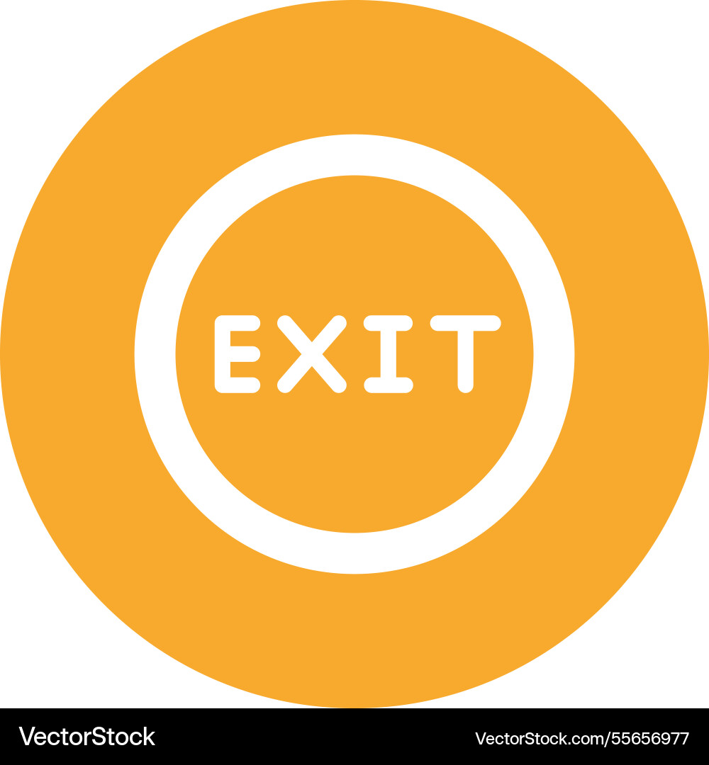 Exit icon design Vector Image