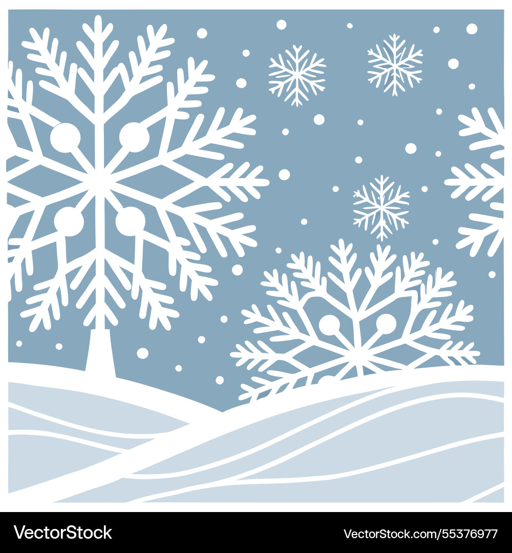 Winter snow seamless pattern with large soft Winter snow seamless pattern with large soft Vector Image