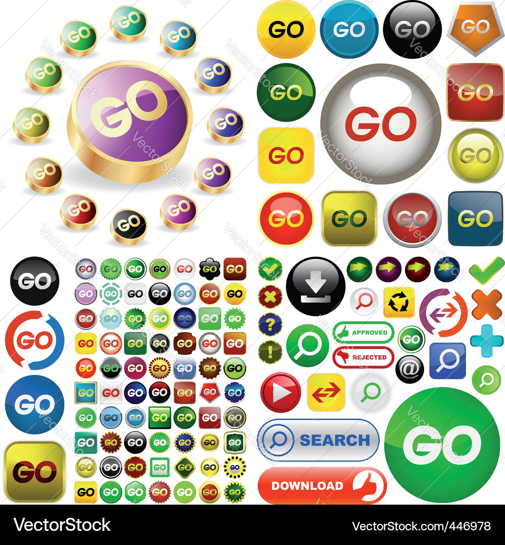 Go Icon - Navigation Vector Image