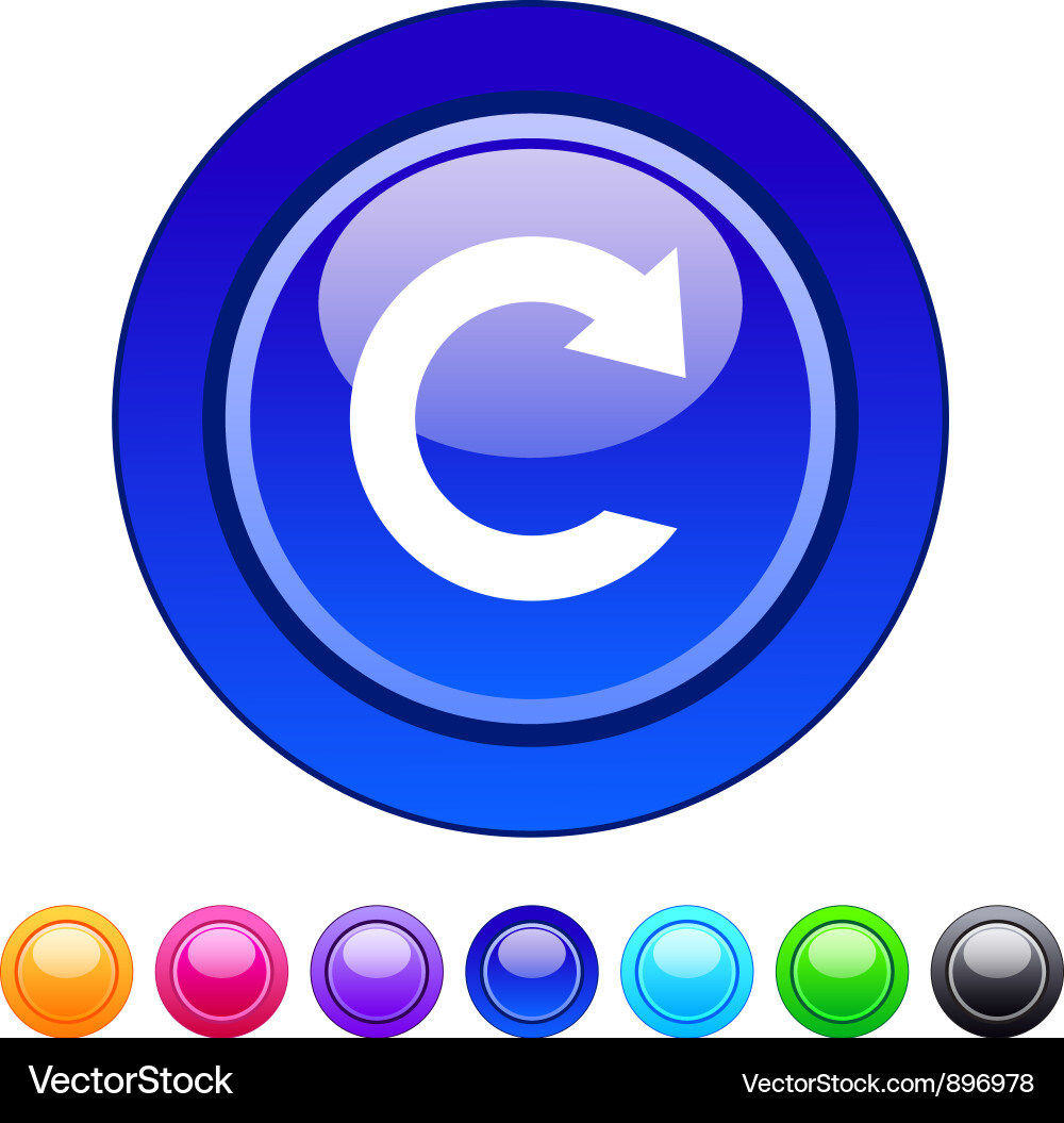 Reload circle button Vector Image