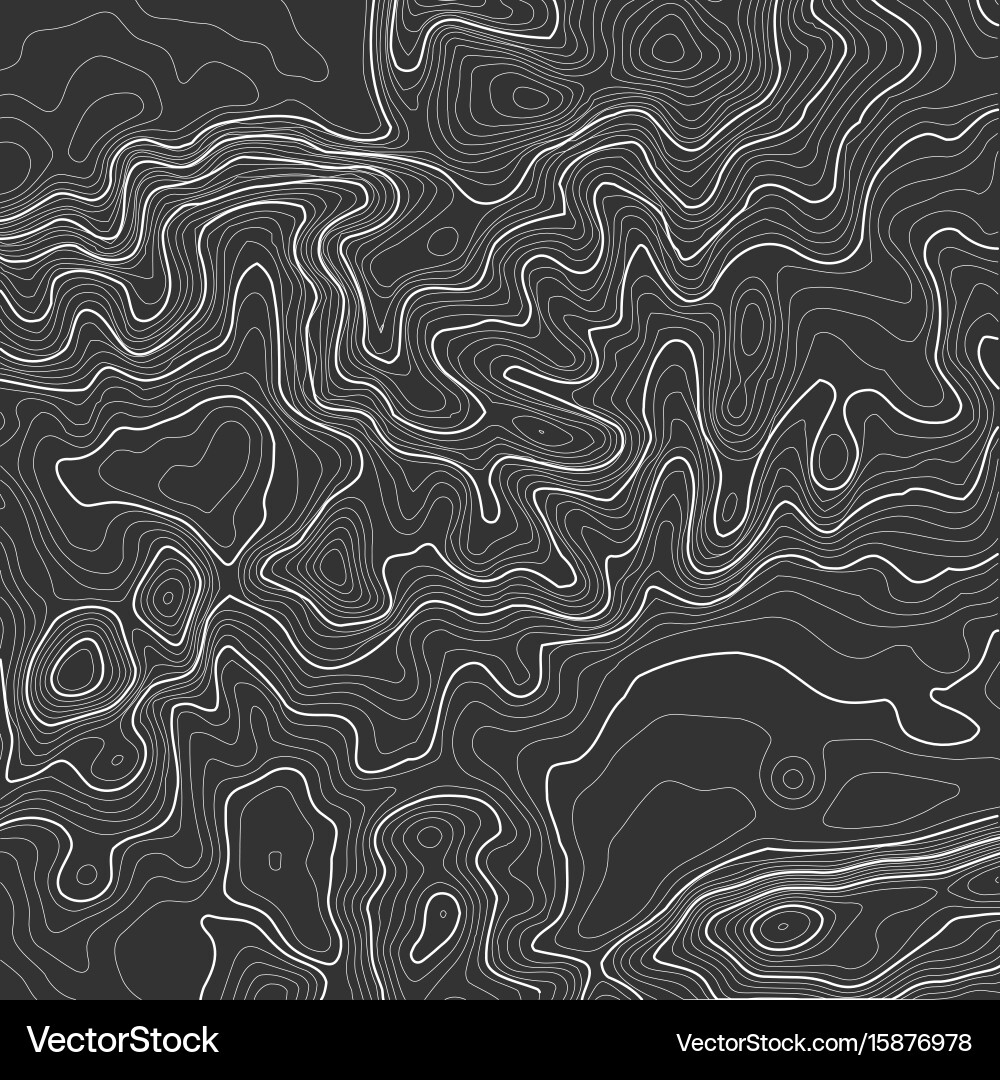 Topographic map background with space for copy Vector Image