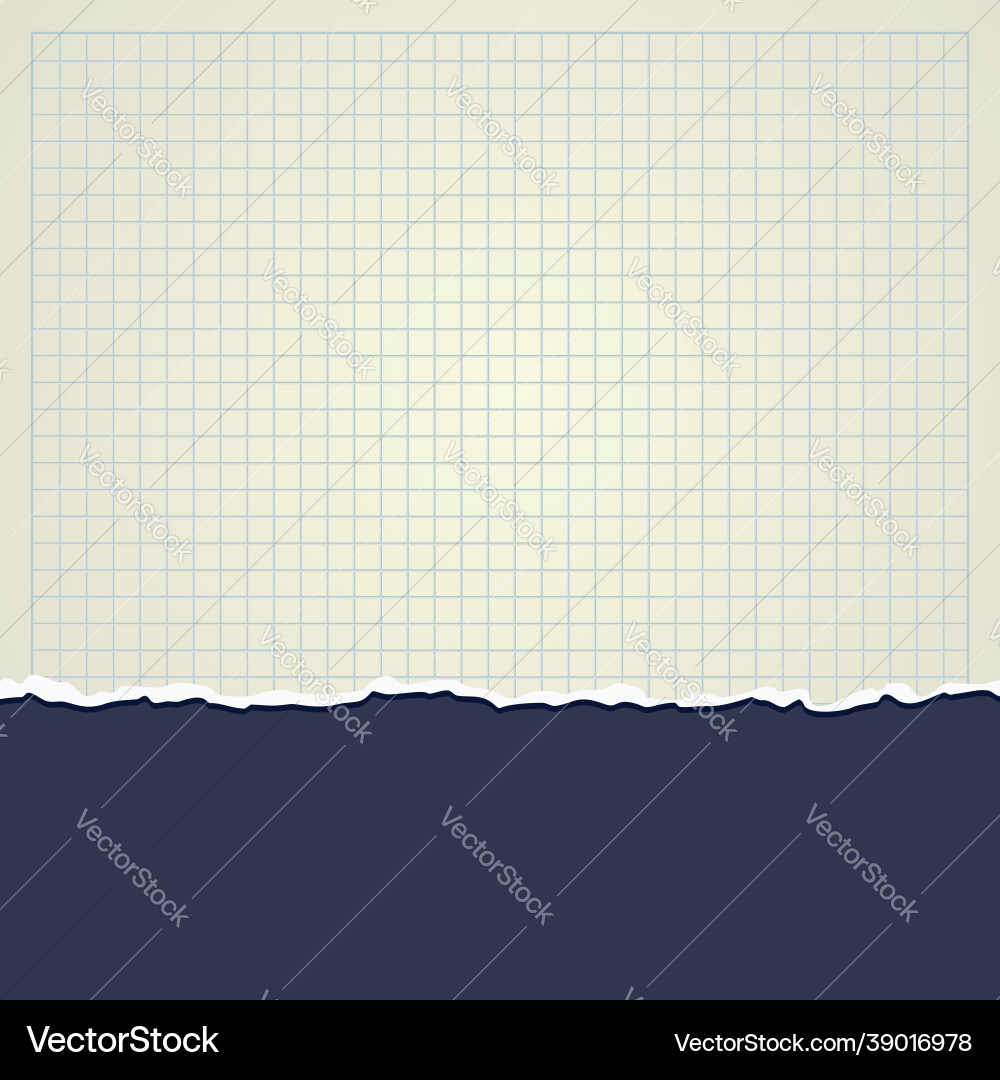 Torn Notebook Page vector image