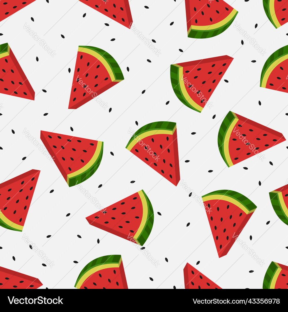 Watermelon Slice Pattern vector image