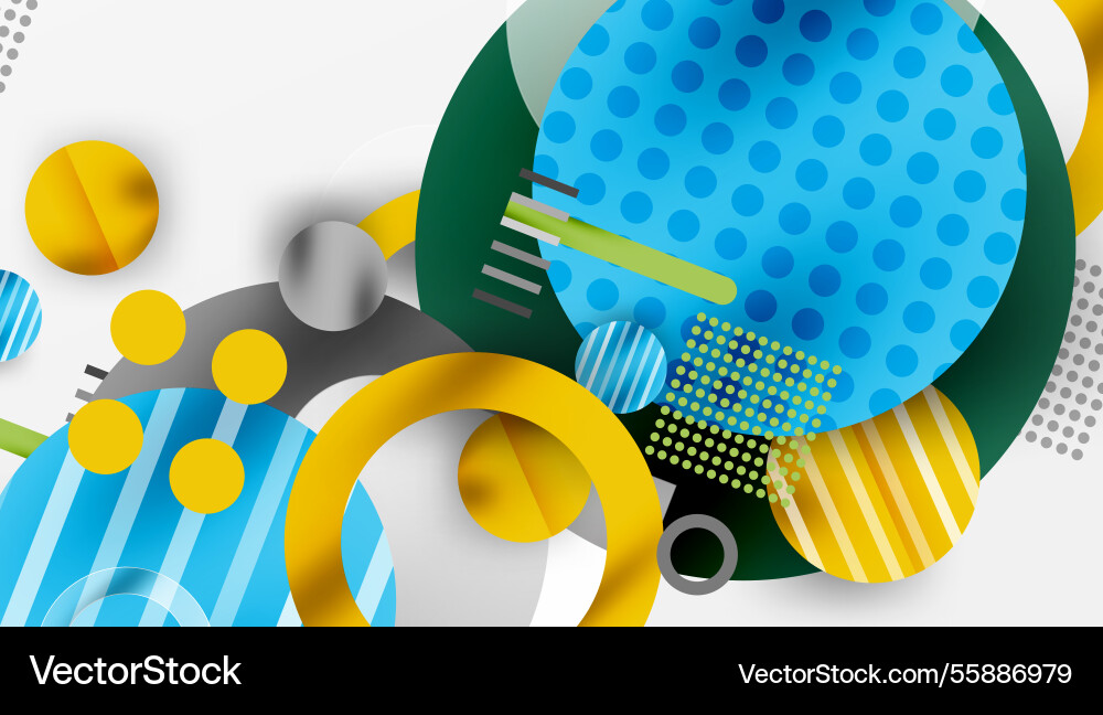 Abstract circle design with overlapping Abstract circle design with overlapping vector image