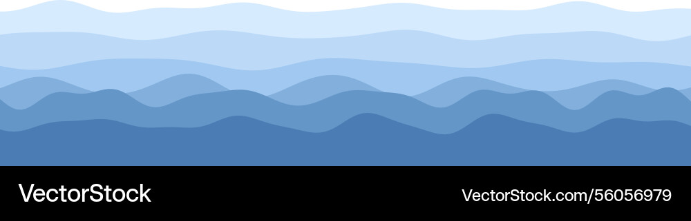 Blue Wave Gradient Pattern vector image